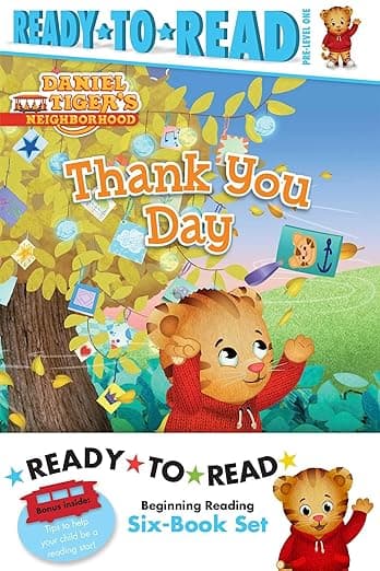 Daniel Tiger Ready-to-Read Value Pack: Thank You Day; Friends Help Each Other; Daniel Plays Ball; Daniel Goes Out for Dinner; Daniel Feels Left Out; ... the Library