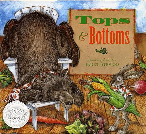 Tops & Bottoms: A Clever Folktale Story About Trickery and Hard Work for Children