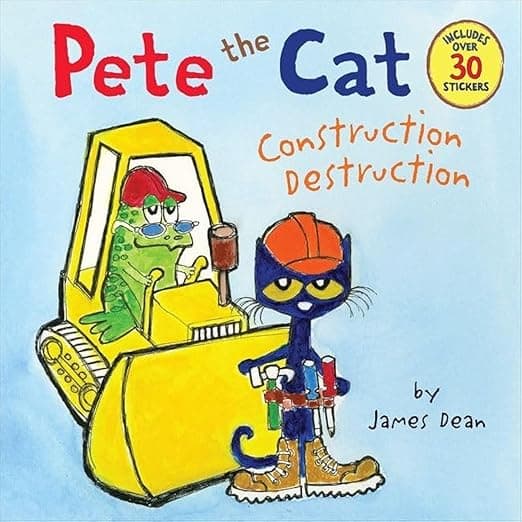 Pete the Cat: Construction Destruction: Includes Over 30 Stickers! – A Groovy Building Story About Playground Creation, Teamwork, and Dreaming Big